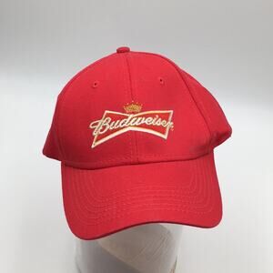 Budweiser red baseball cap EUC classic unisex
